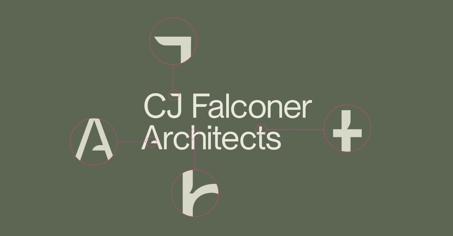 New CJFA Logo bespoke logotype details being highlighted